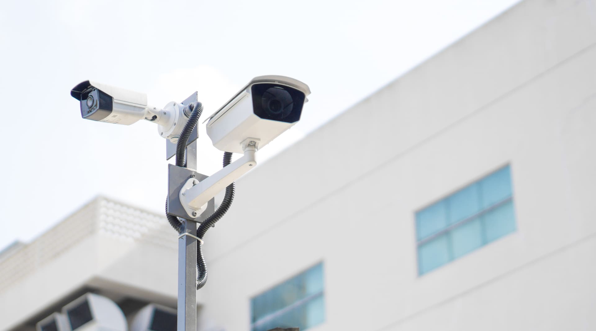 AI-enabled CCTV security camera installation